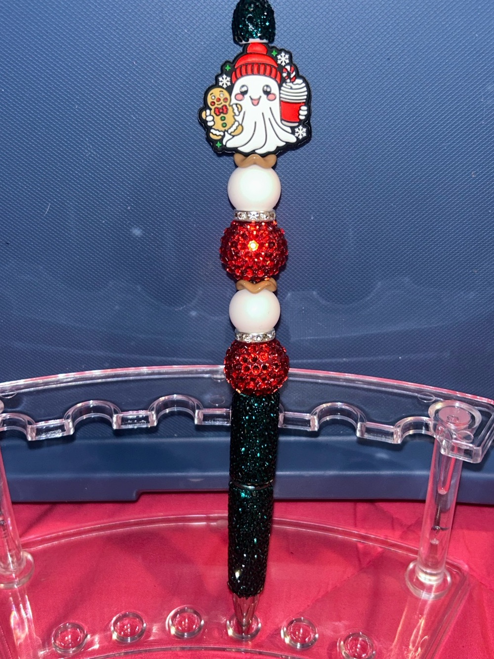 Christmas Ghost theme beaded pen